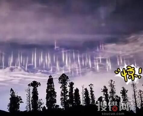 韩国济州岛夜空出现不明“光柱” 到底是什么东西？