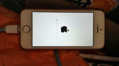 iphone4还原出厂设置了了一直显示白色苹果怎么弄「苹果4手机恢复出厂设置怎么一直转」-图1