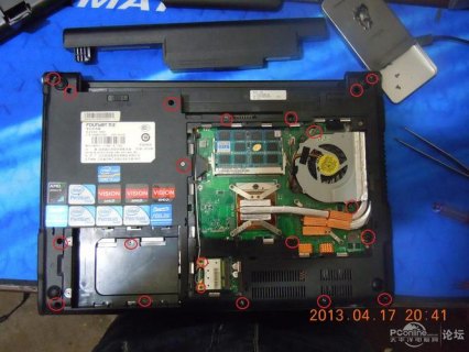 方正r430笔记本拆,方正r410拆机 -图1