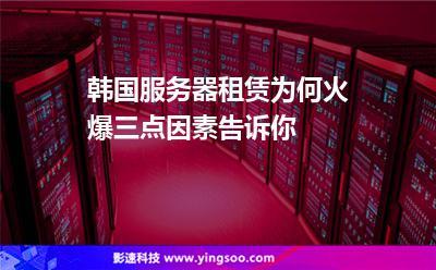 韩国服务器租用为何这么火热呢？