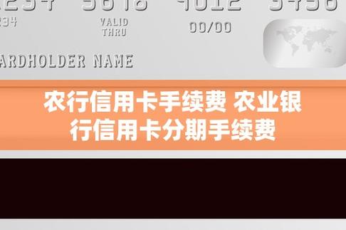 申请农业银行信用卡需要支付多少费用？