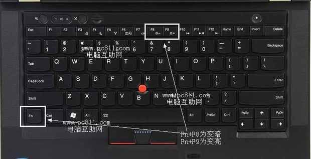 笔记本调节亮度快捷键_调节笔记本电脑亮度的快捷键-图1