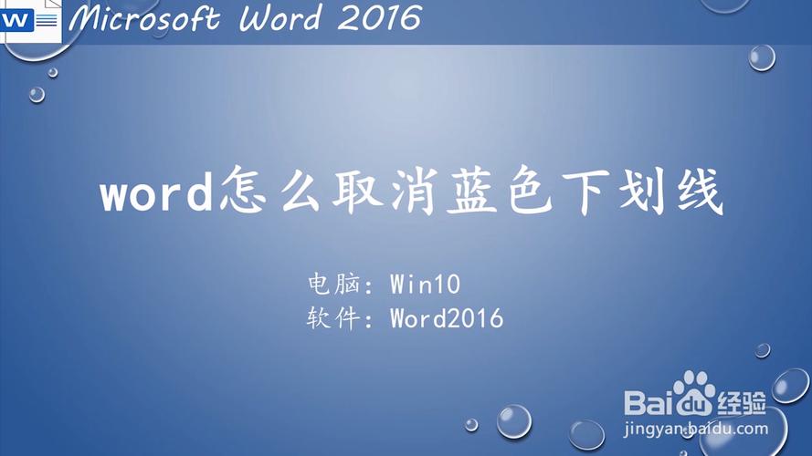 Word文档中蓝色下划线的含义是什么？