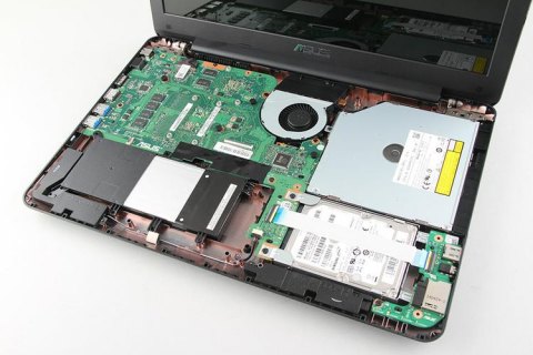 华硕笔记本a555,华硕笔记本a555l电池怎么拆 -图1