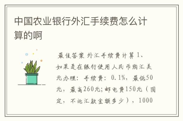 农业银行转账一万元需支付多少手续费？
