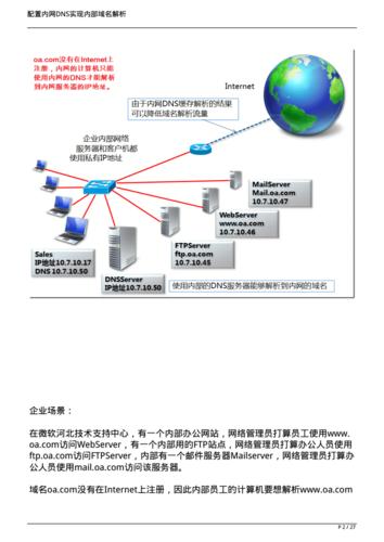 如何在内网环境中搭建和配置域名解析服务？