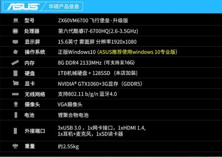 华硕i7参数-华硕笔记本i7配置-图1