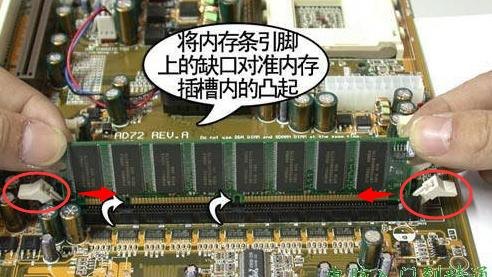 台式机插笔记本内存条怎么插 台式机插笔记本内存条-图1