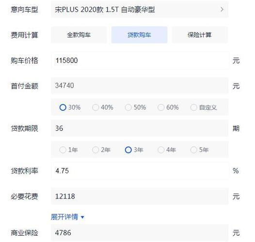 对于一辆价值50万的汽车，理想的分期首付比例是多少？