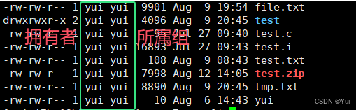 拥有者与所属组