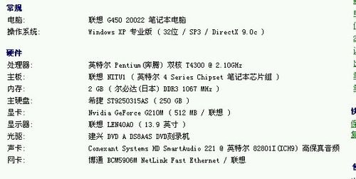 联想笔记本2242配置-图1