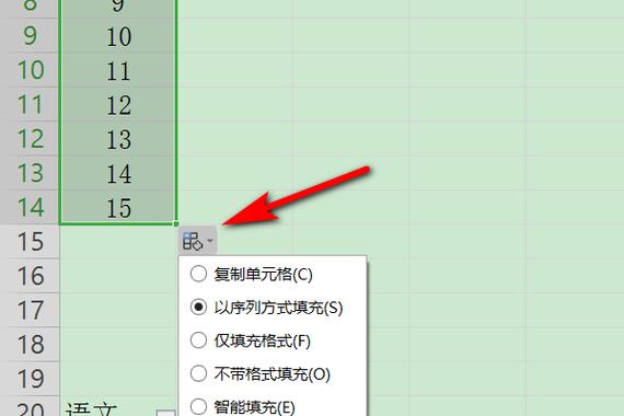 为何在Excel中选择12并向下拖动？