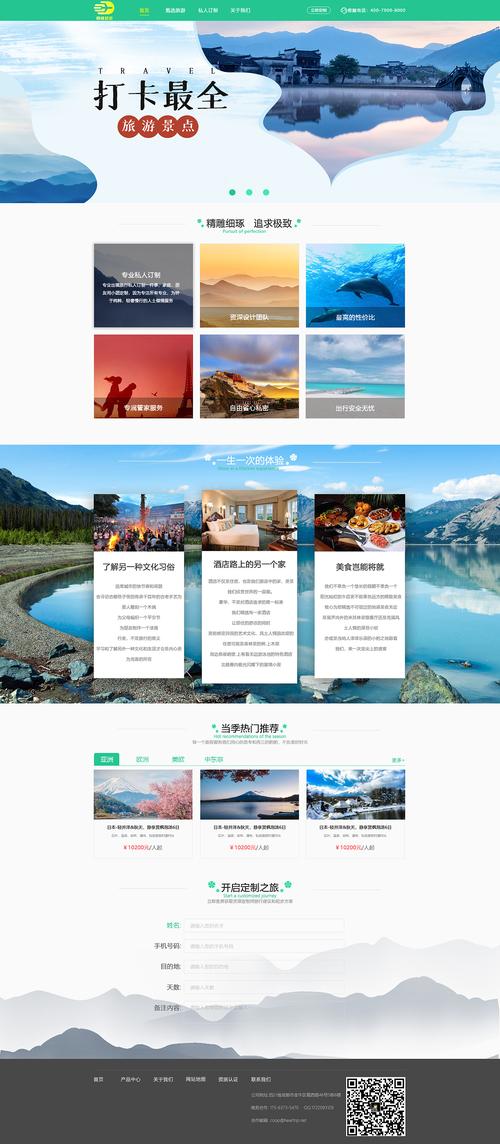 如何挑选适合旅游网站的模板图片？