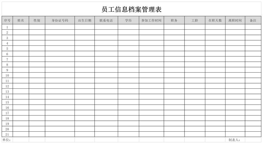 公司档案托管_员工档案