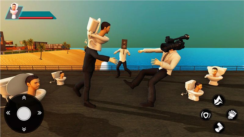 厕所格斗(Toilet Fighting Toilet Games)