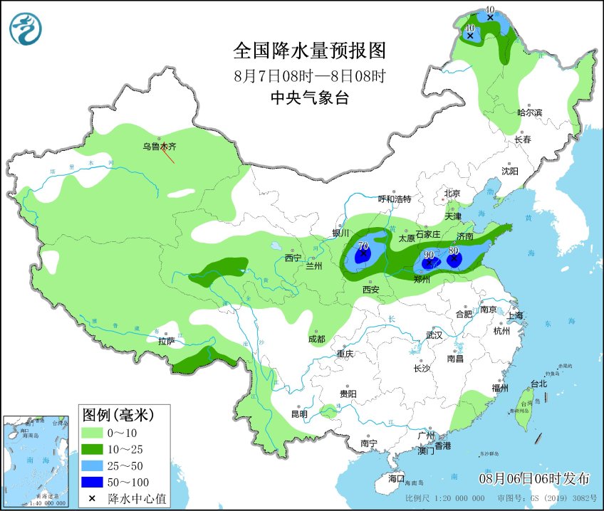 局部暴雨+10级风！7-8日济南全市中到大雨，伴有明显强对流