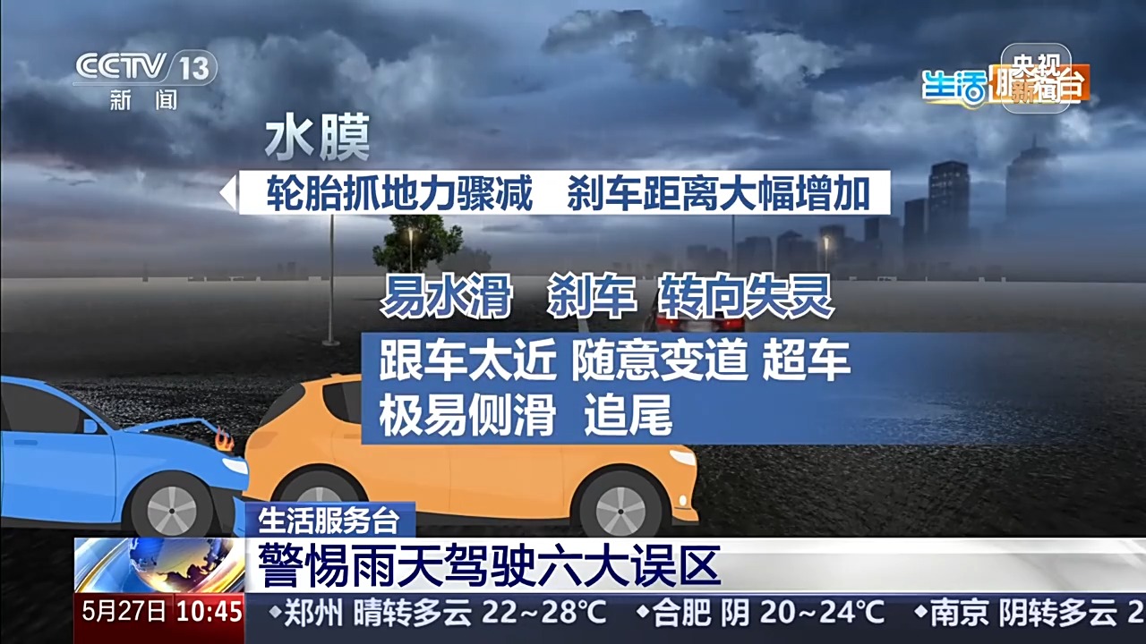 汛期路况多变，雨天驾驶要警惕六大误区