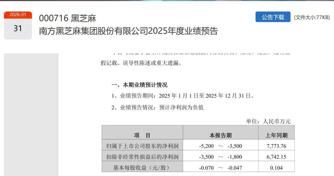 南方黑芝麻创始人被立案调查