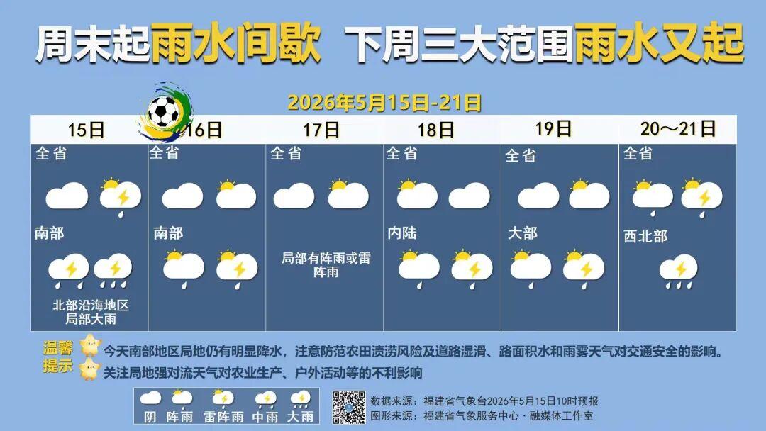 福建今日雨水渐收，地质灾害风险犹存需警惕
