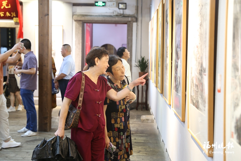 纪念红军长征胜利90周年 长汀采风写生书画展在榕开展