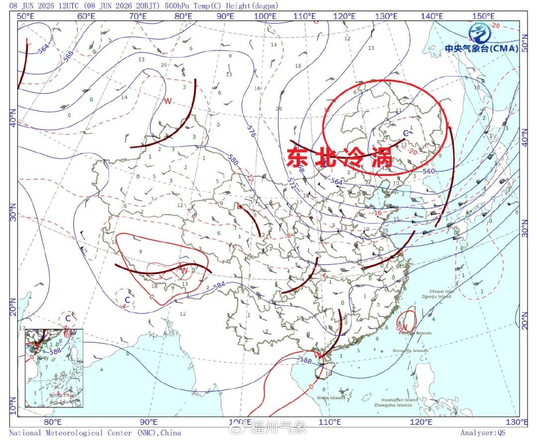 13.9℃!今天好冷!原因找到了!福建天气即将大反转 13.9℃!今天好冷!原因找到了!福建天气即将大反转