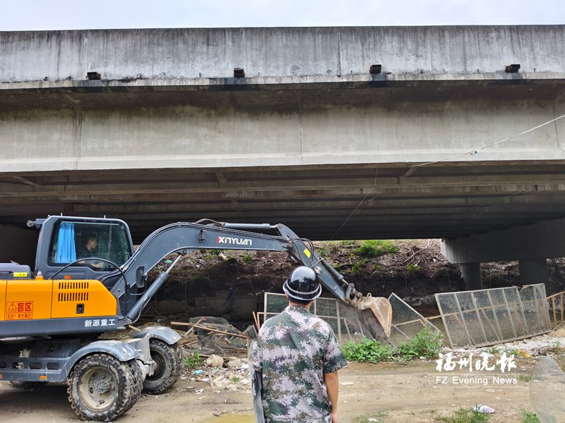 福清新厝镇:依法拆除违建鸭棚 福清新厝镇:依法拆除违建鸭棚