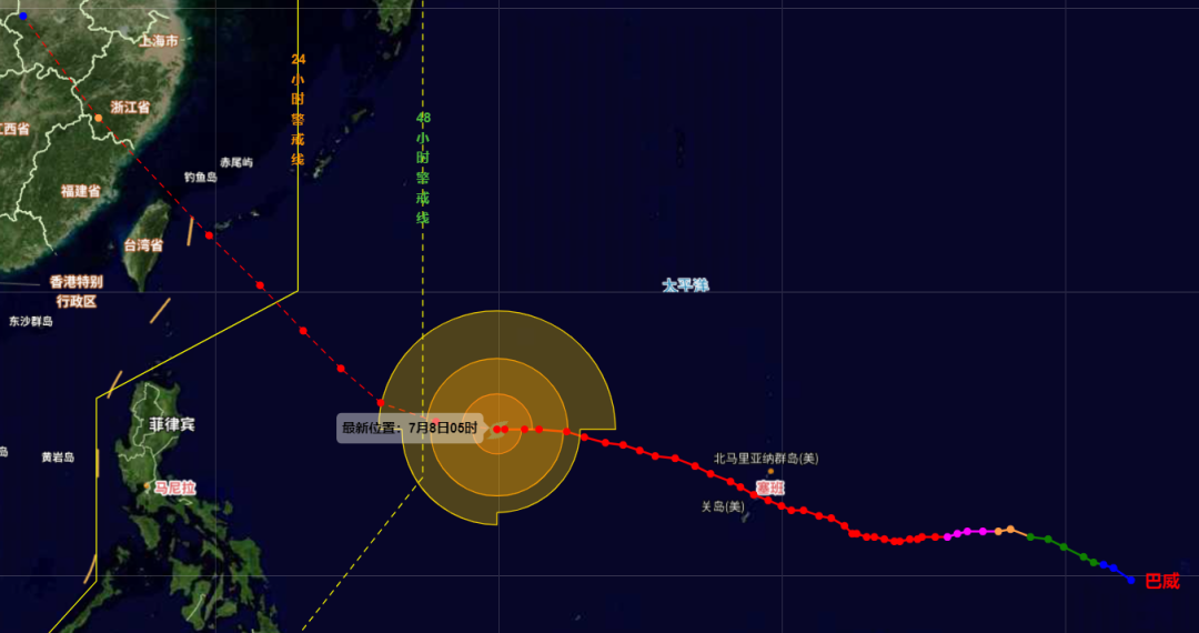 台风“巴威”10日起进入24小时警戒线！福建将出现成片大暴雨区域！