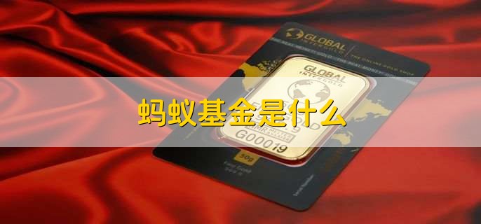 蚂蚁基金是什么，第三方平台货币基金