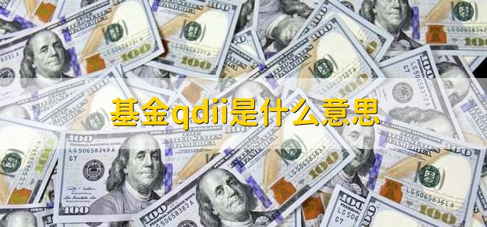 基金qdii是什么意思，什么是基金融资