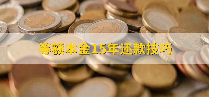 等额本金15年还款技巧,有以下七点