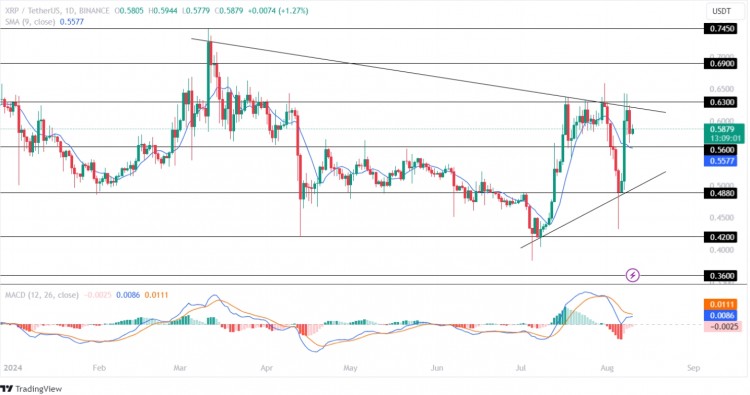 瑞波币XRP价格分析