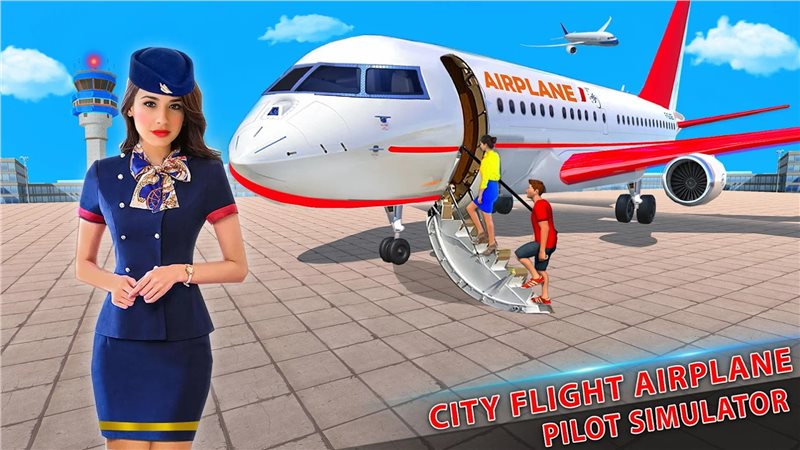 民航飞机模拟飞行（City Flight Airplane Simulator: Free Plane Games）