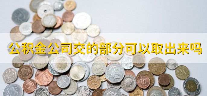 公积金公司交的部分可以取出来吗,当然可以