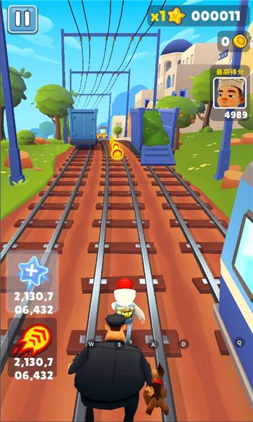 地铁跑酷国际服无限金币钥匙（Subway Surf）