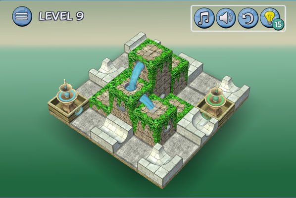 流水喷泉3d拼图（Flow Water）