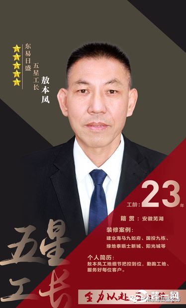 好房子需要好工长 郑州东易日盛2020金牌工长推荐