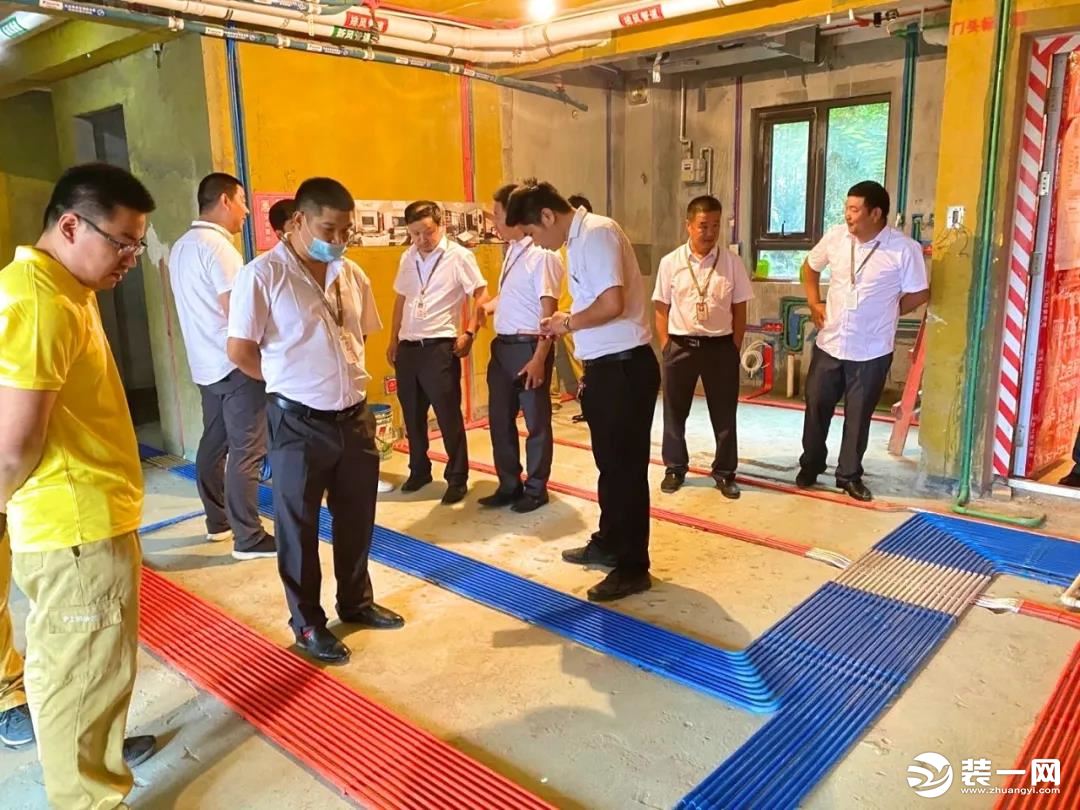郑州沪上名家装饰带您参观工地工艺实地培训学习