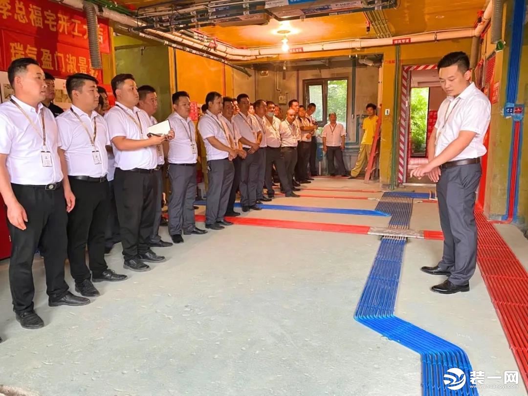 郑州沪上名家装饰带您参观工地工艺实地培训学习