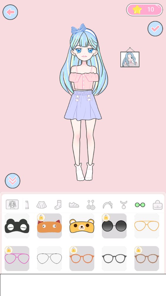 会化妆的时尚女孩