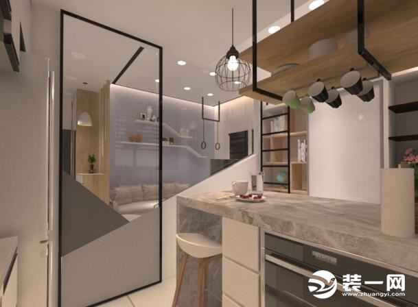 80平米两室一厅装修效果图