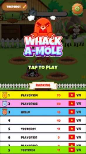 打鼹鼠(Whack A Mole)