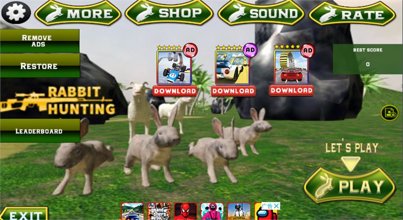 兔子狩猎狙击手射击（Rabbit Hunting Challenge）