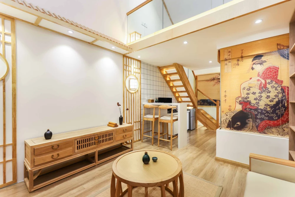 38平米的LOFT要怎么装修才出其不意,选择日式风格准没错!-央企大盘装修