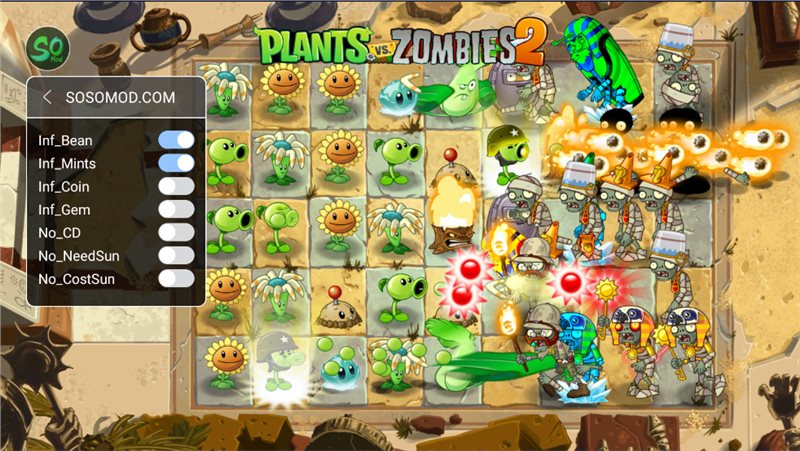 植物大战僵尸2国际版修改器mod