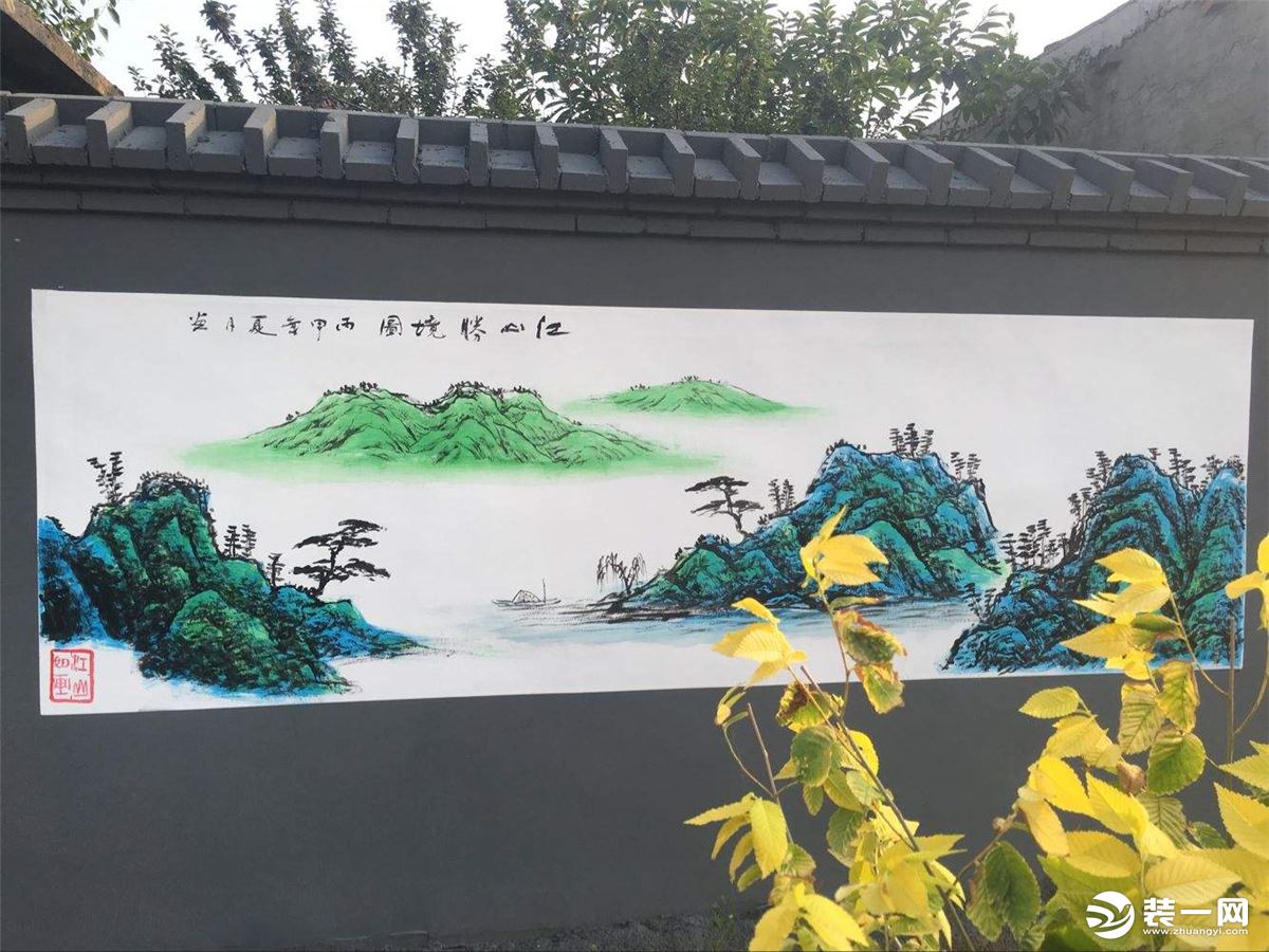 墙体彩绘设计图片