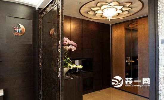入户屏风隔断效果图 进门隔断装修效果图 进门隔断屏风