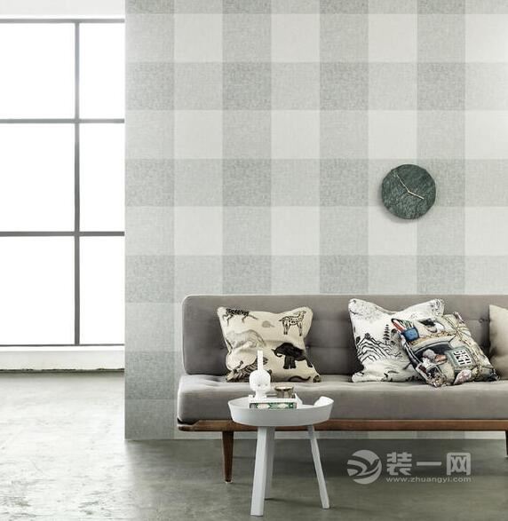 格子纹墙纸装修效果图