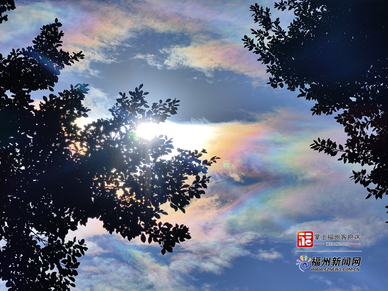 罕见！福州上空惊现绝美日华现象
