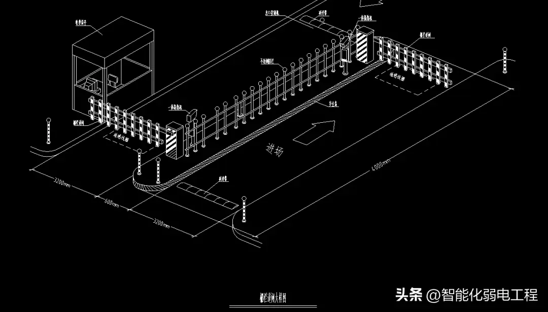 监控立杆cad标准图集_监控立杆ced图纸_监控立杆cad图例