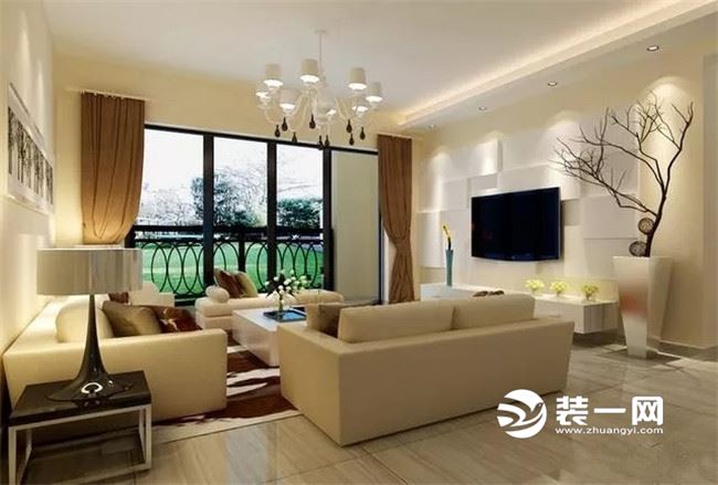 120平现代简约风三居室装修设计效果图